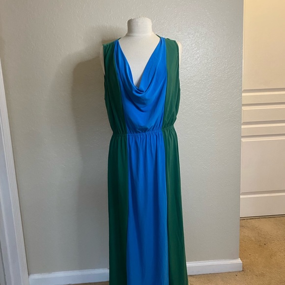 Jon & Anna Color-block Cowl Neck Maxi Dress - Women’s Plus Size 1X - NWT - Picture 6 of 14